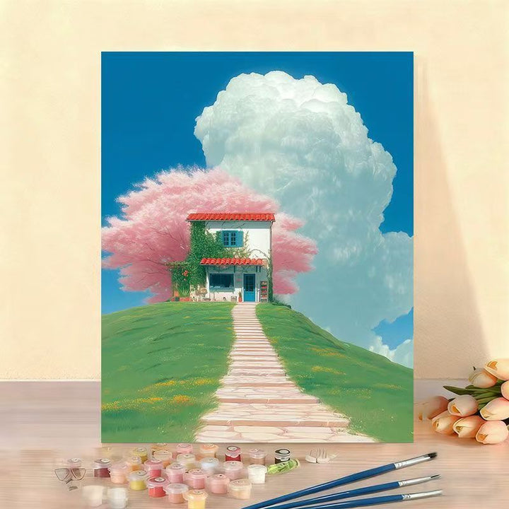 DIY Landschaft Painting nach Zahlen Kunstkit Karnz