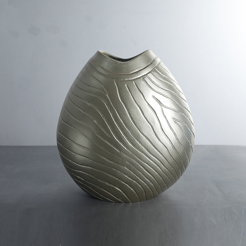 Dekorative Zeitgenössische Texturierte Vase