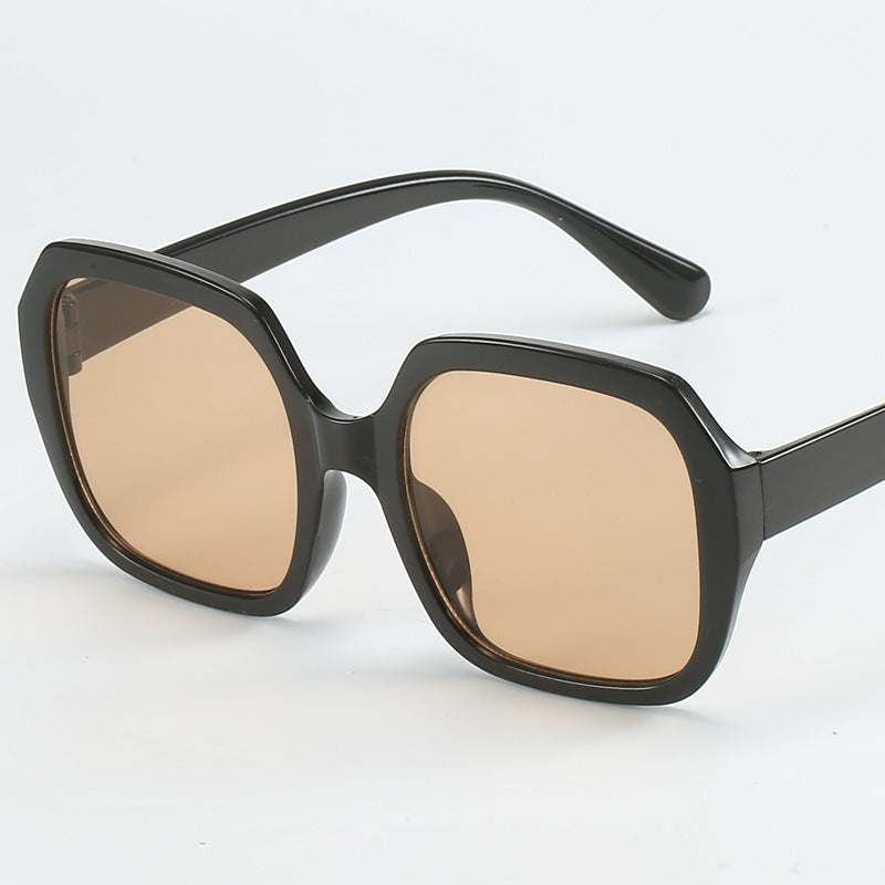 Damen Modische Oversized-Sonnenbrille mit extravaganten Leopardendetails Karnz