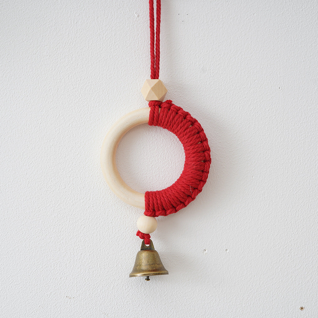 Dekorative Makramee Wandkunst mit Glocken Karnz
