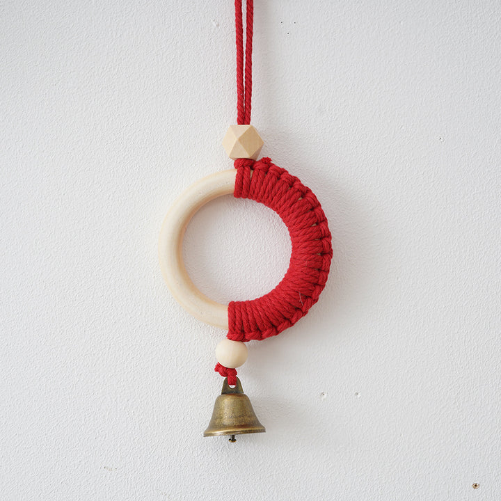 Dekorative Makramee Wandkunst mit Glocken Karnz