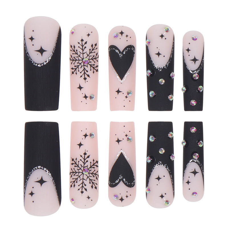 Glitzerndes Stiletto Nagelkunst Set Karnz