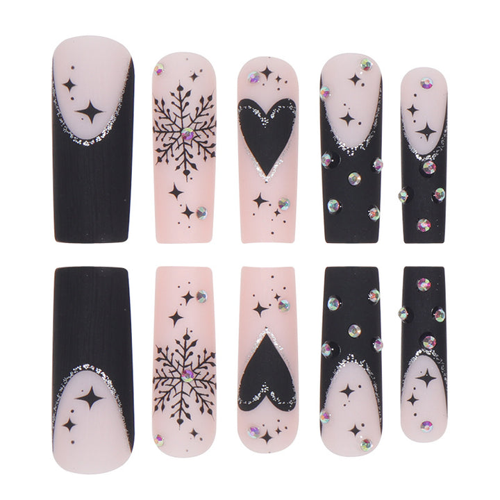 Glitzerndes Stiletto Nagelkunst Set Karnz