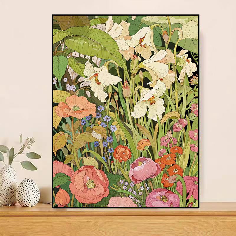 Blumenmotiv Leinwandkunst Karnz