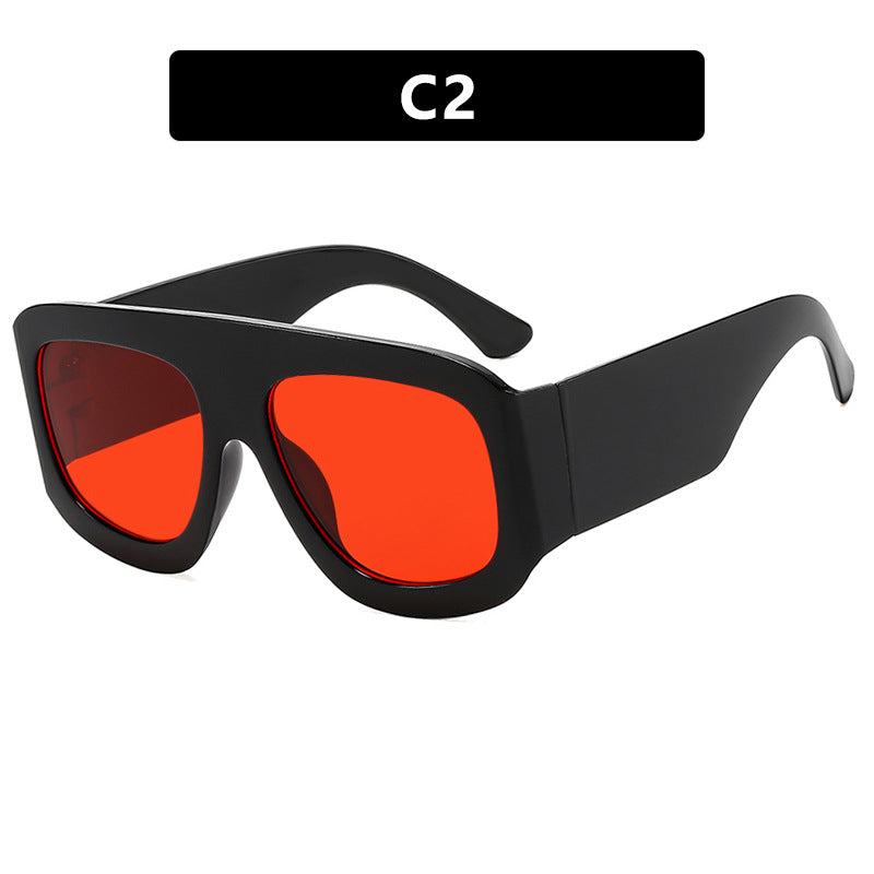 Damen modische Oversized Sonnenbrille mit markantem Design Karnz