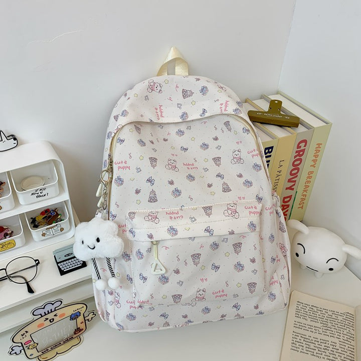 Adorable Cartoon-Muster-Rucksack