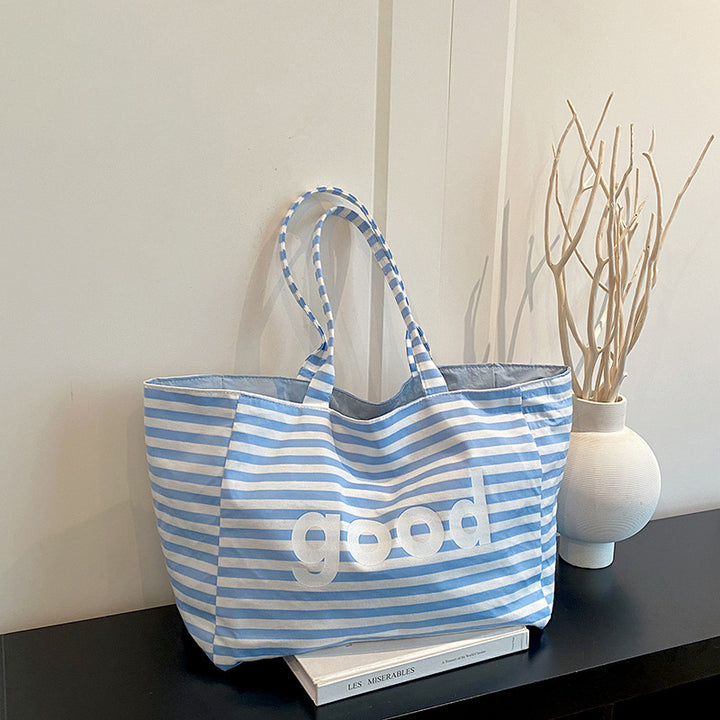 WoSpacious Canvas Strandtas Karnz