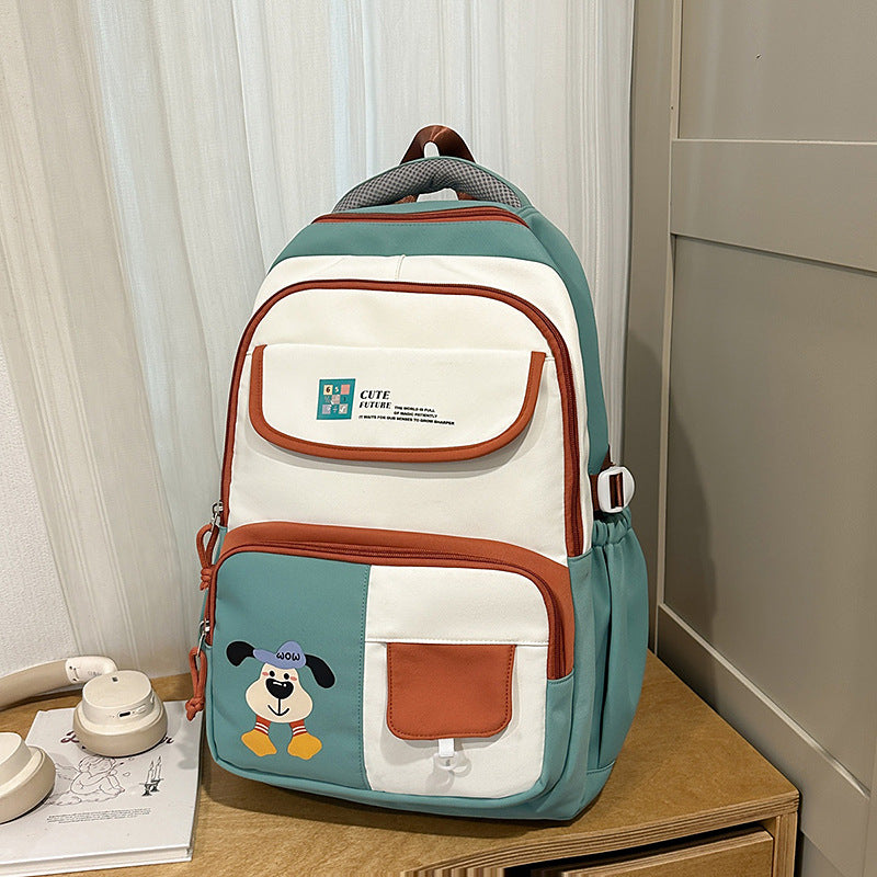 Stylischer Mehrfach-Taschen Schulrucksack