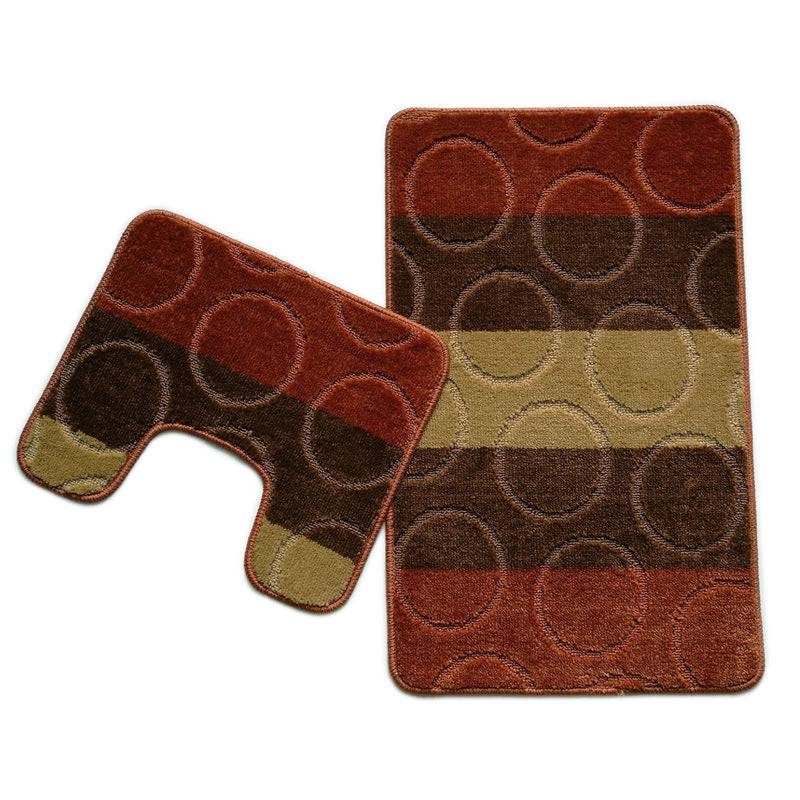 Weiches Plüsch-Badezimmermatten-Set