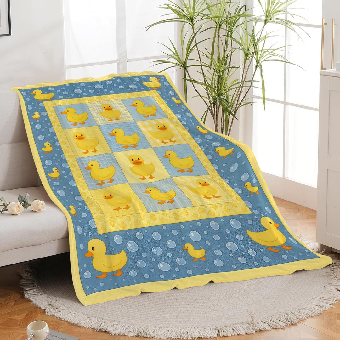 Spaßige tropische Ananas-Motiv Fleece-Wurfdecke