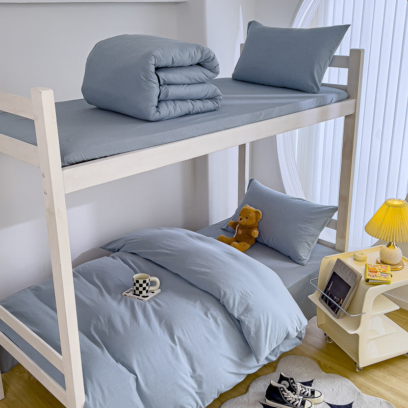 Leichtes Baumwolle Etagenbett Bettwäsche Set mit Bettbezug, Kissenbezug und Spannbettlaken