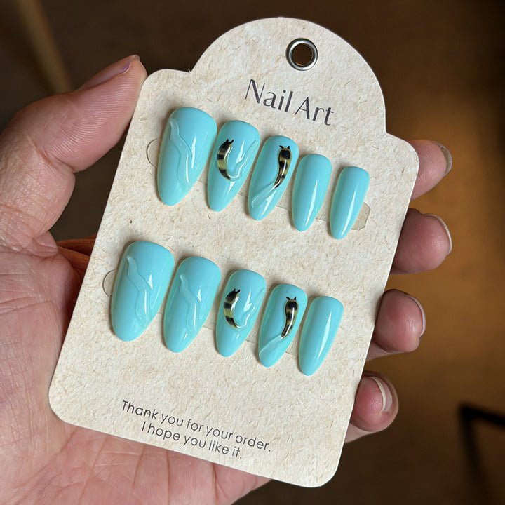 Stylisches dekoratives Druck-Nagelset Karnz