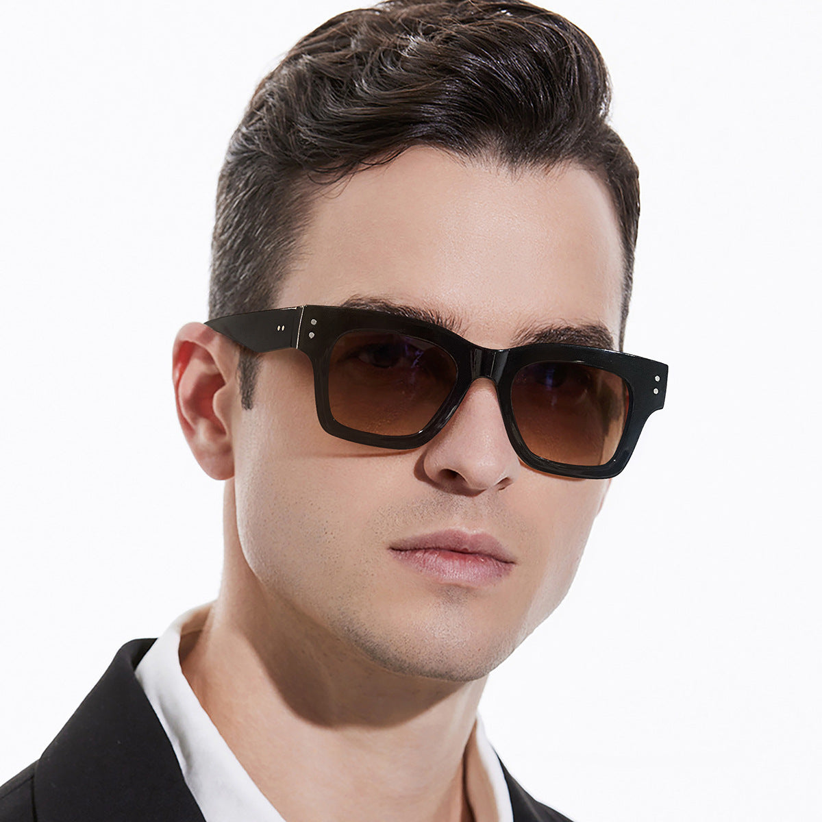 Damen trendige quadratische Sonnenbrille im urbanen Stil Karnz
