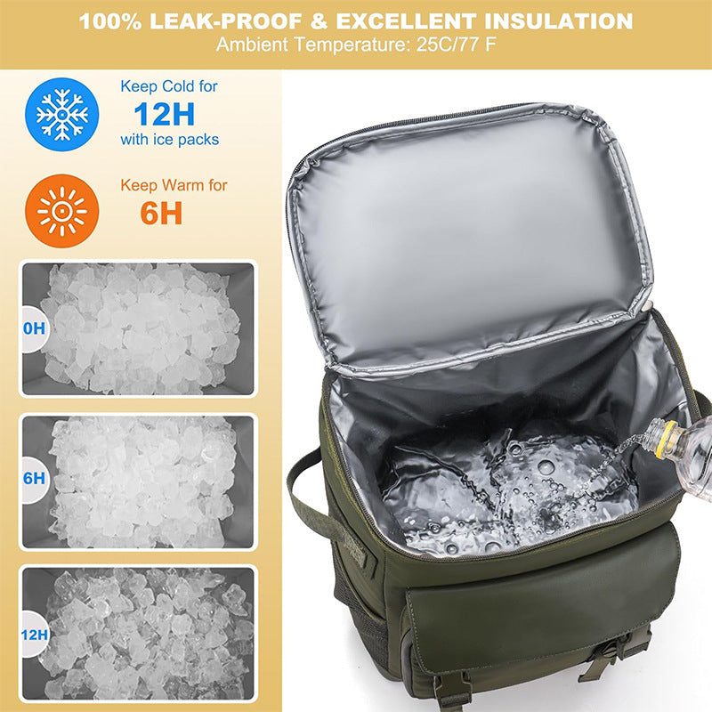 Isolierter Kühl-Rucksack mit Seitlichen Netztaschen Karnz