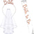 Damen Braut-Accessoires Set mit schimmerndem Schleier und personalisiertem Sash Karnz