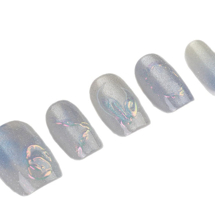 Handgefertigtes Dekoratives Press-On Nagelset Karnz