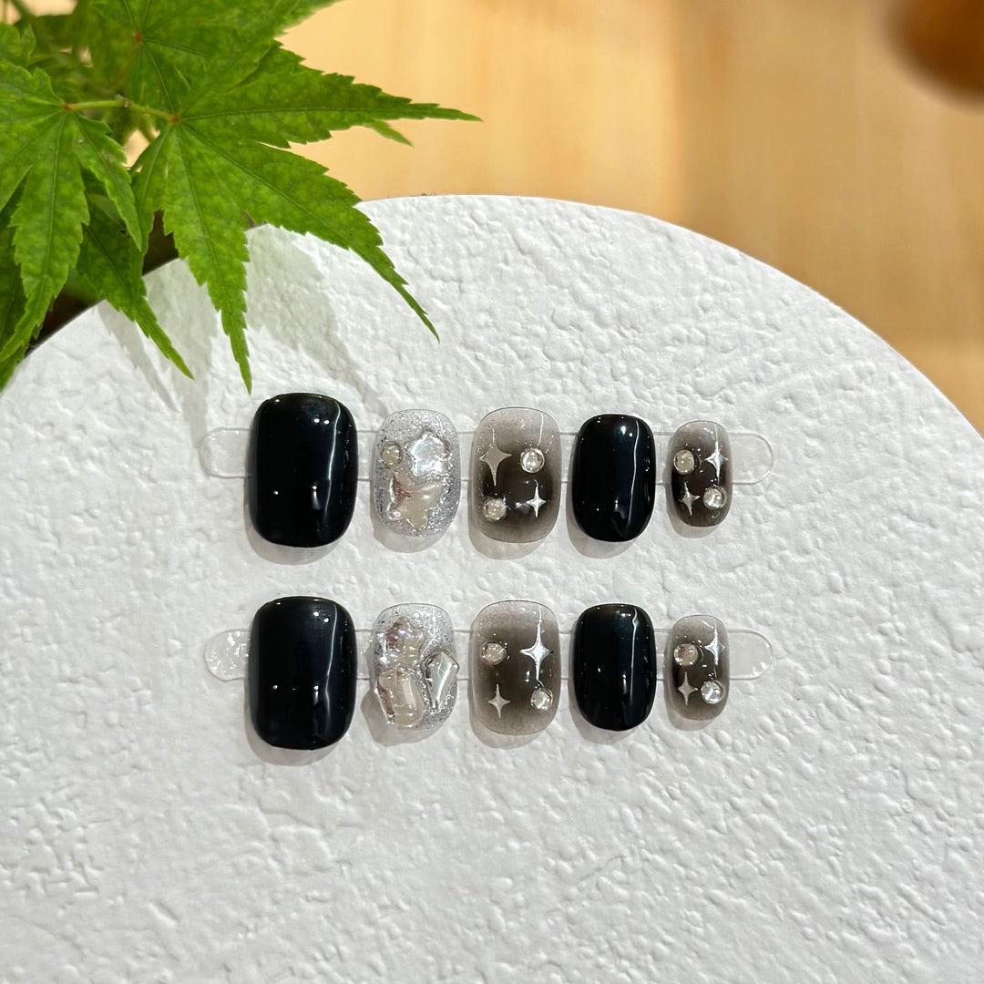 Glamouröse Press-On Nagelset