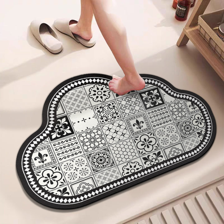 Stylische Badezimmerbereichmatte