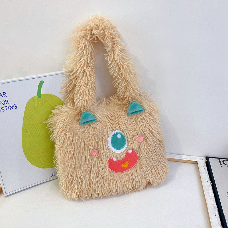 Verspielte Monster Plüschtasche