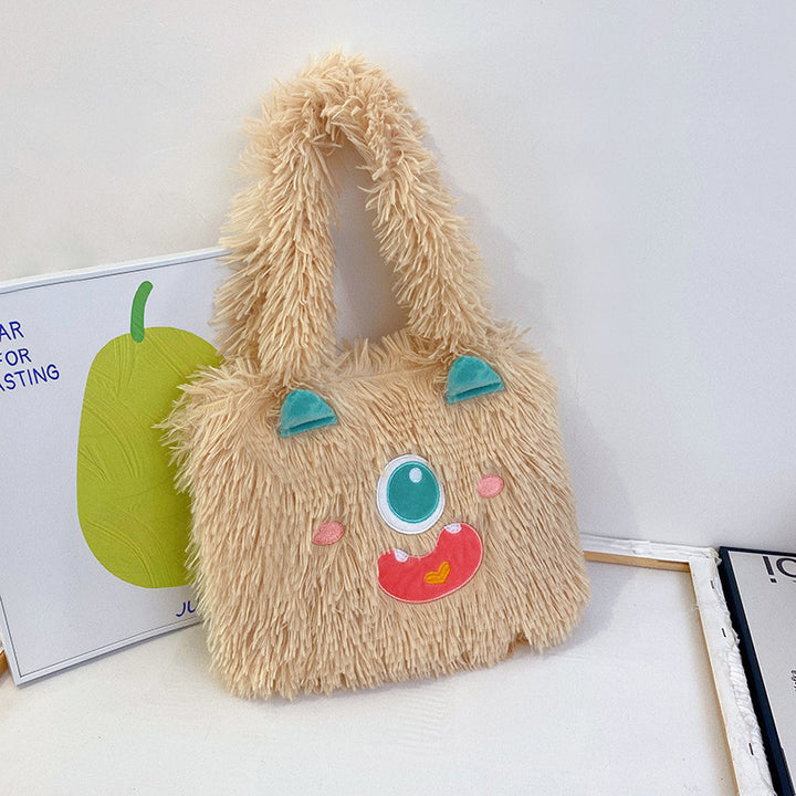Verspielte Monster Plüschtasche