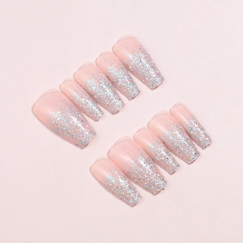 Luxus Glitzer Ombre Press-On Nail Set Karnz