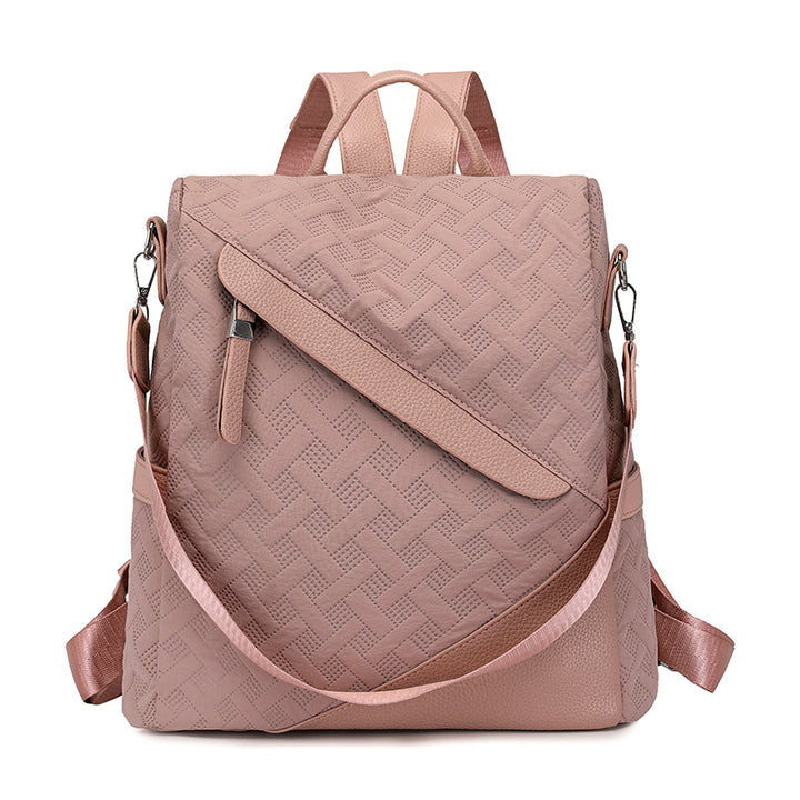 Elegante Strukturierte Leder Rucksack Karnz