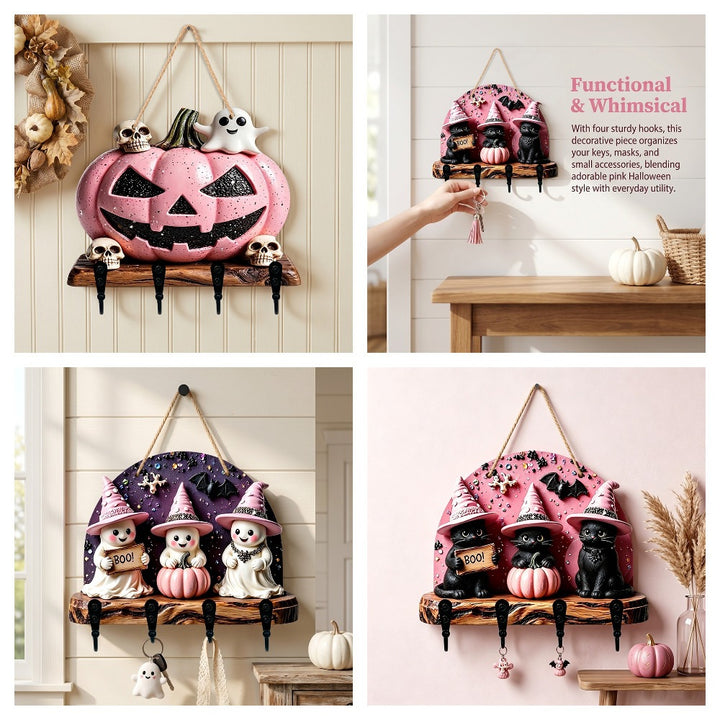 Halloween Dekofigur mit Hexenmotiven Karnz