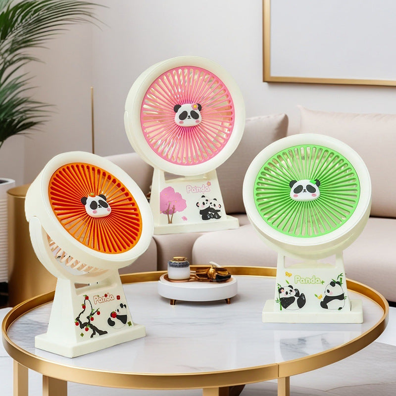 Damen Tragbarer Miniventilator mit süßem Pandadesign Karnz