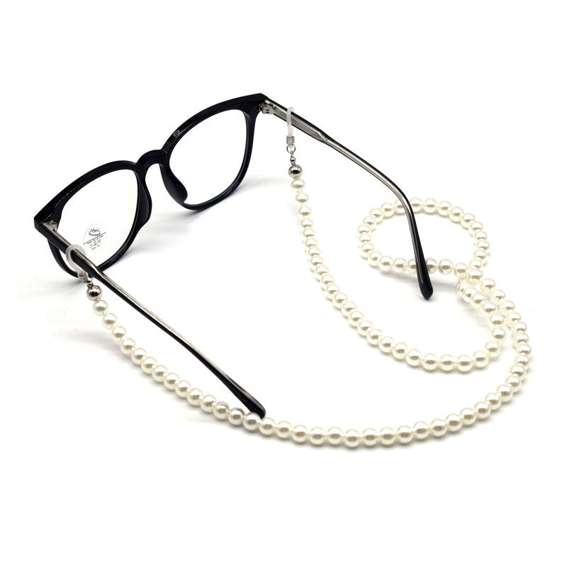 Elegante Perlenbesetzte Brillen Kette Karnz