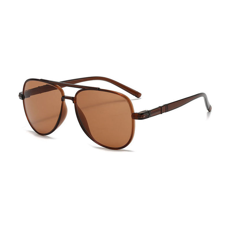 Moderne oversized rechteckige Sonnenbrille Karnz
