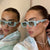 Damen modische Sonnenbrille mit markantem Design und robustem Kunststoffrahmen Karnz