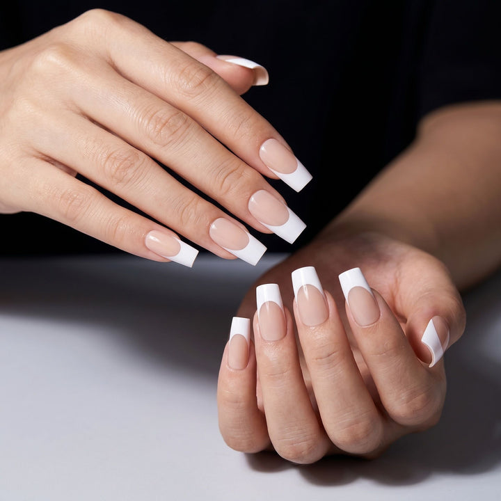 Chic Französische Tip Nagelverstärkungen Karnz