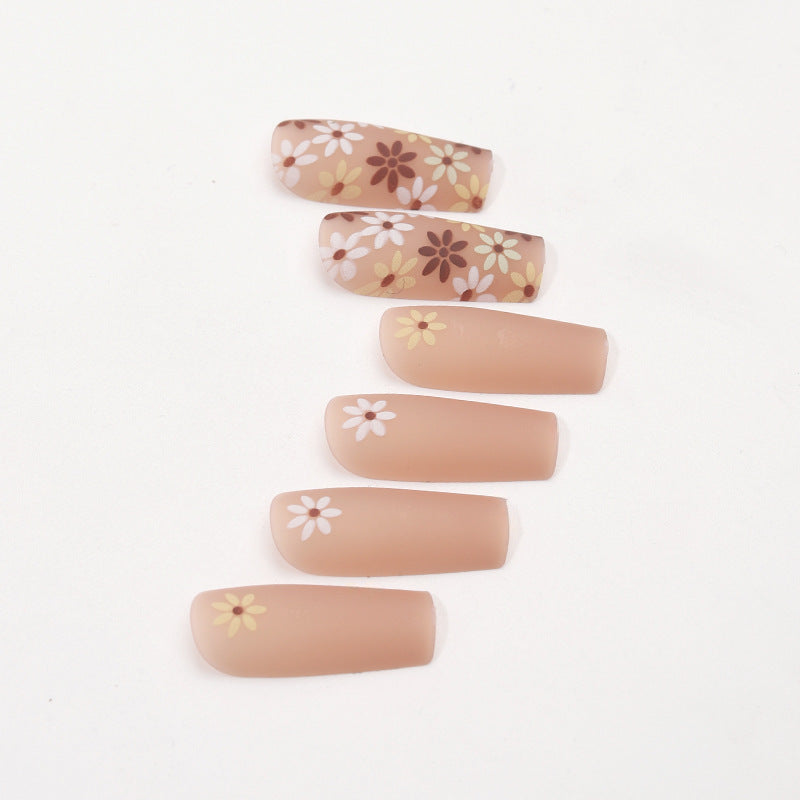 Florale Kunst Gel Press-On Nagelspitzen Karnz