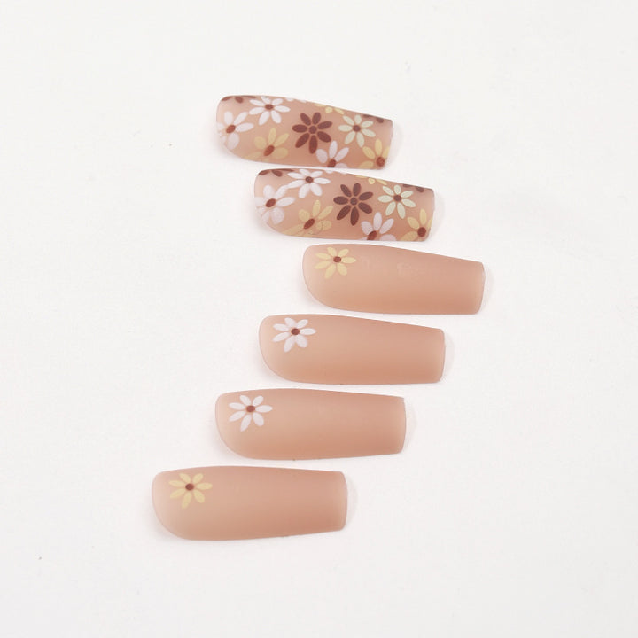 Florale Kunst Gel Press-On Nagelspitzen Karnz