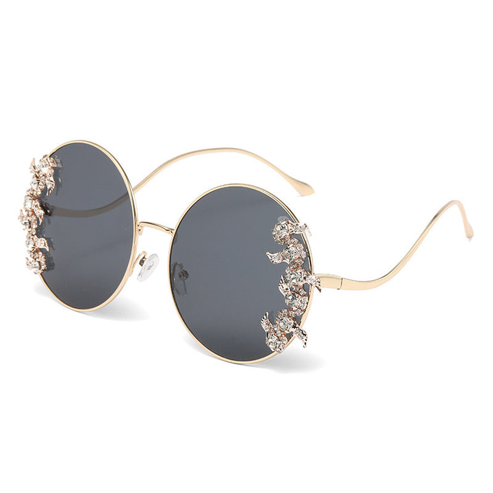 Damen Glamouröse Sonnenbrille mit funkelnden Strass-Details Karnz