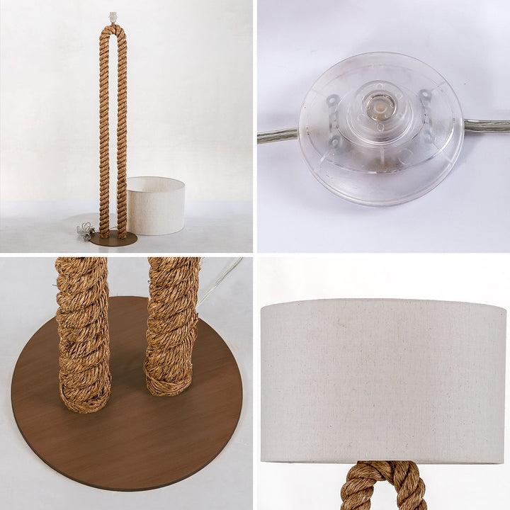 Stylische Seil-Stehlampe