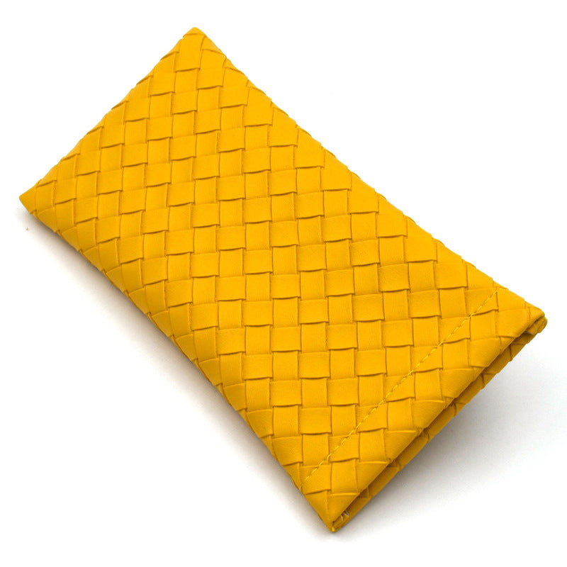 Woven Leather Clutch Wallet Karnz