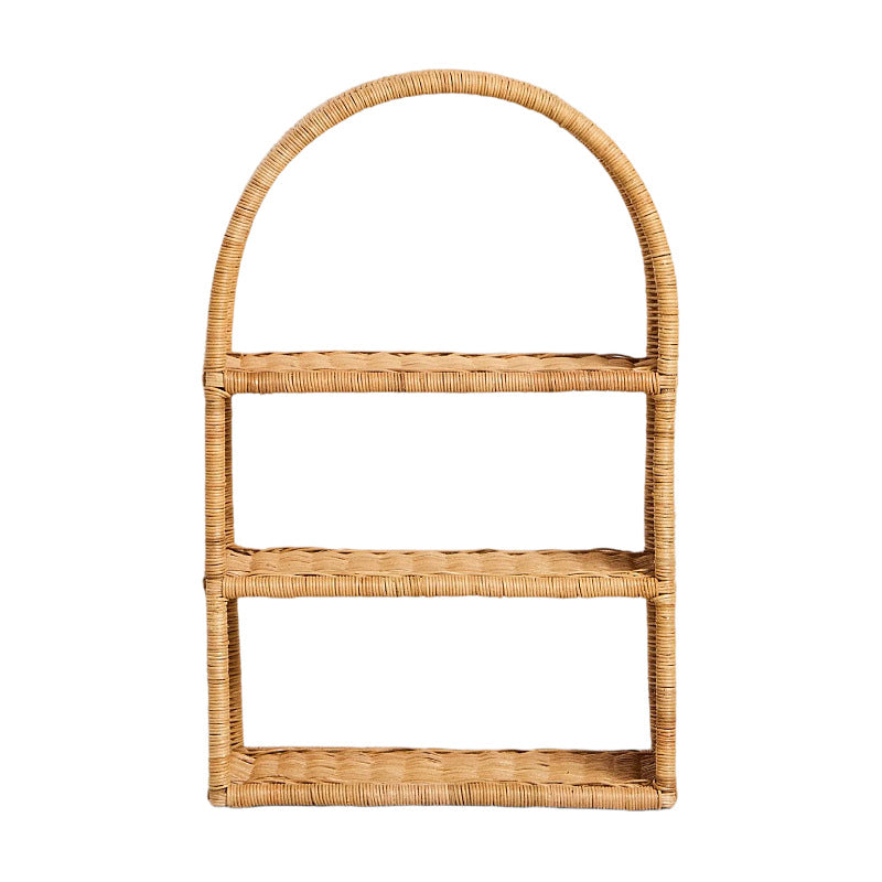 Handgefertigtes Regal aus geflochtenem Rattan Karnz