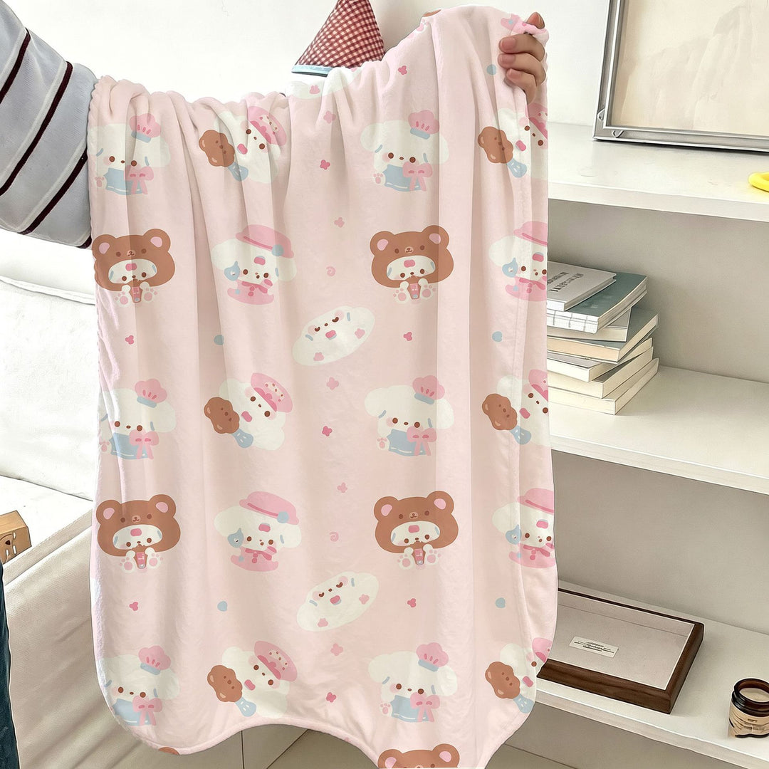 Niedliche Cartoon-Themen-Fleece-Decke