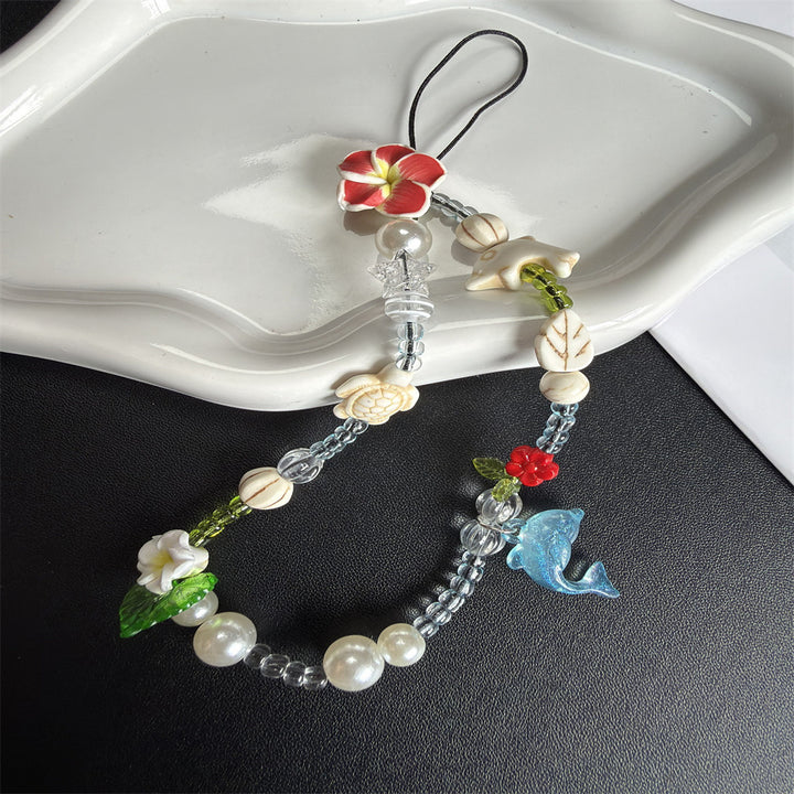 Handgemachter, von der Natur inspirierter, beaded Brillenhalter Karnz
