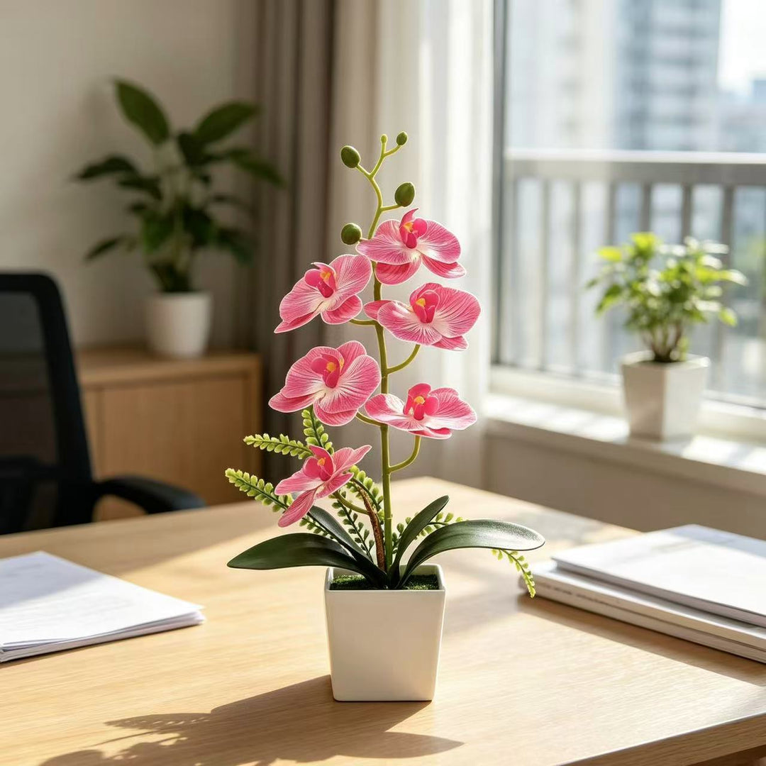Realistische künstliche Orchideenarrangement für Wohnkultur