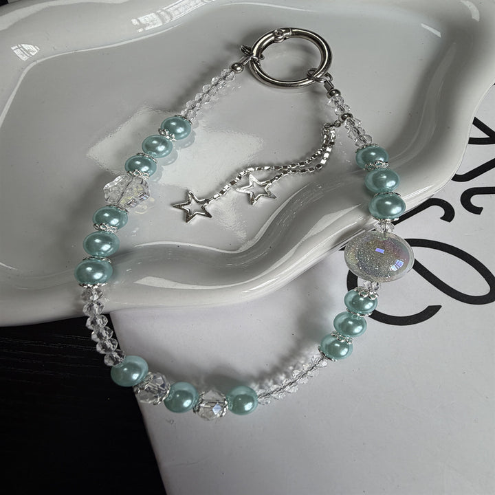 Elegante Perlen Charm Brillenband Karnz