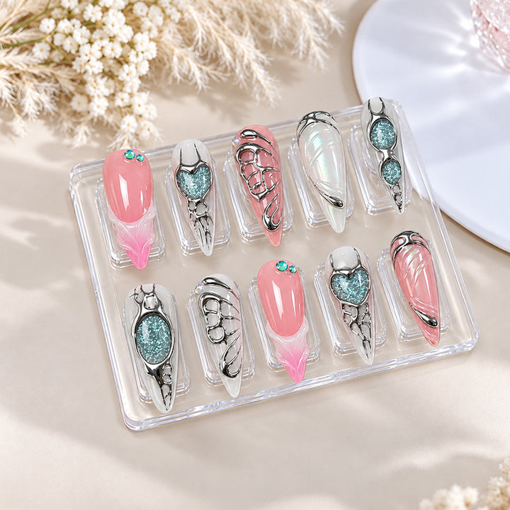 Künstlerische Dekorative Nagelspitzen Karnz
