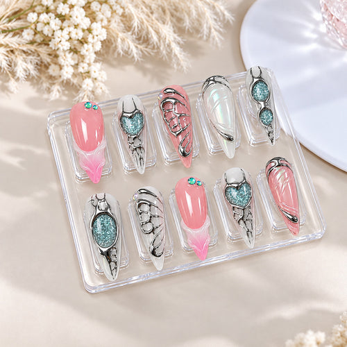 Künstlerische Dekorative Nagelspitzen Karnz