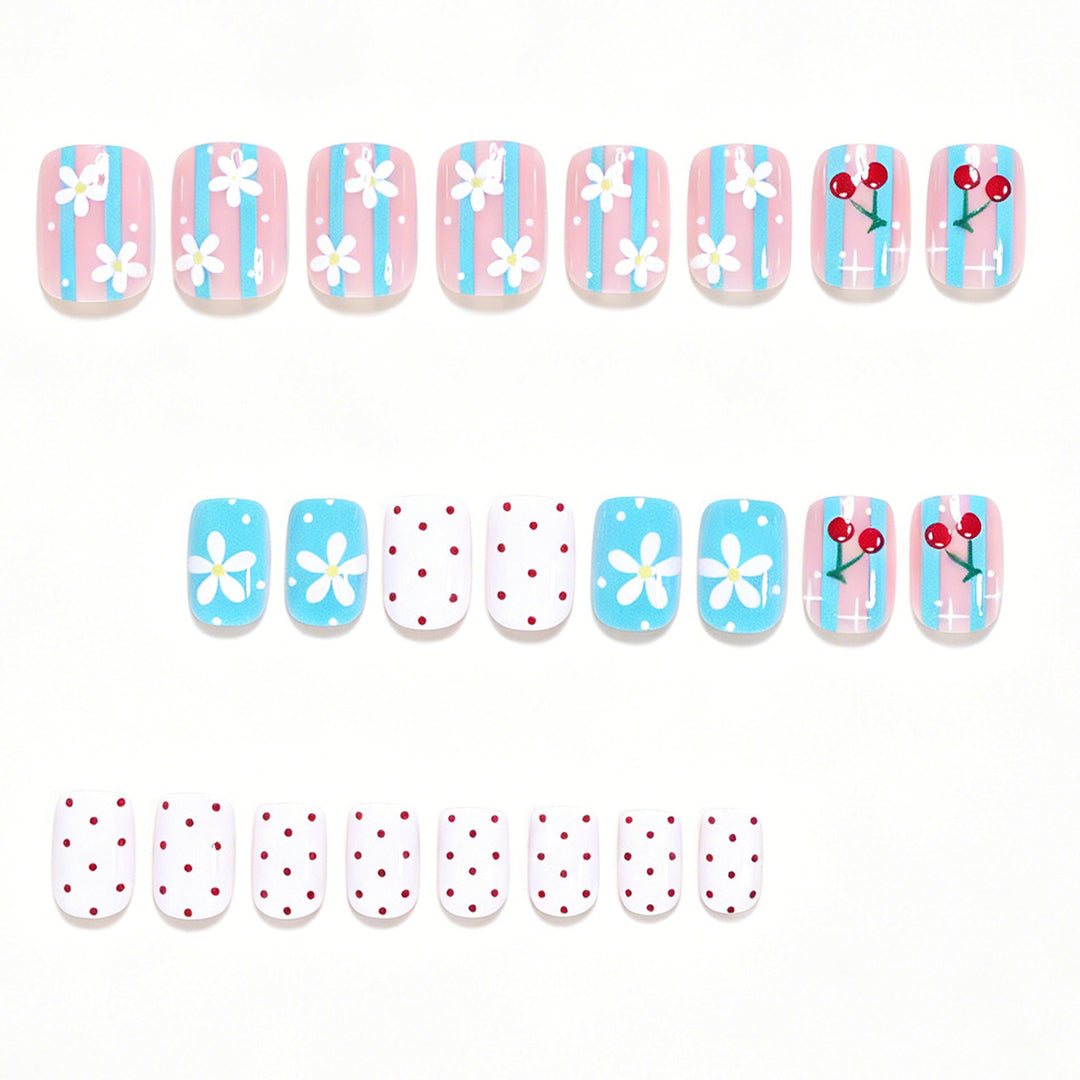 Kreatives florales Nagelkunst-Set Karnz