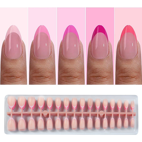 Kunstnagelset mit vielseitigen French-Designs Karnz