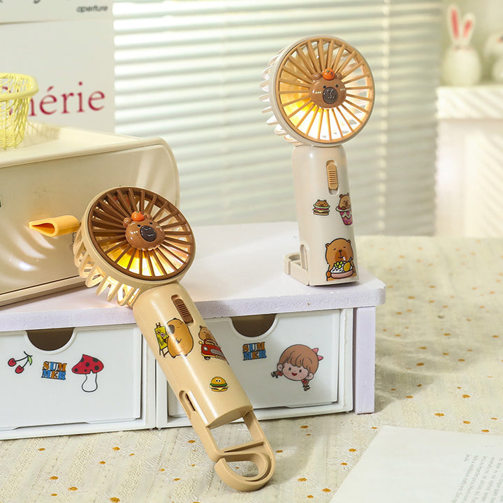 Damen Tragbarer Mini-Ventilator mit süßem Tierdesign Karnz