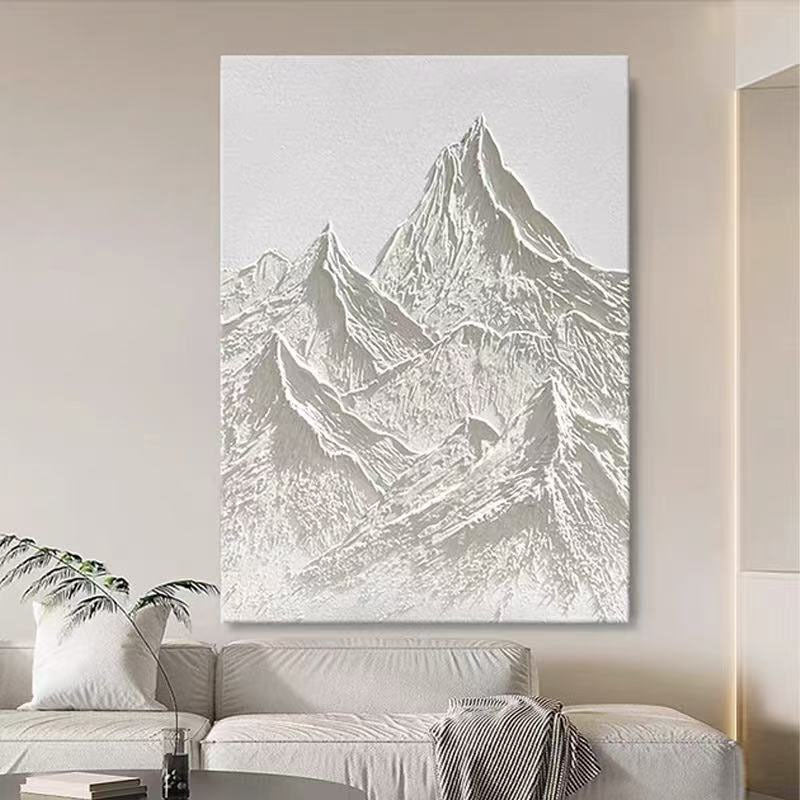 3D Bergrelief Gerahmtes Leinwandkunstwerk