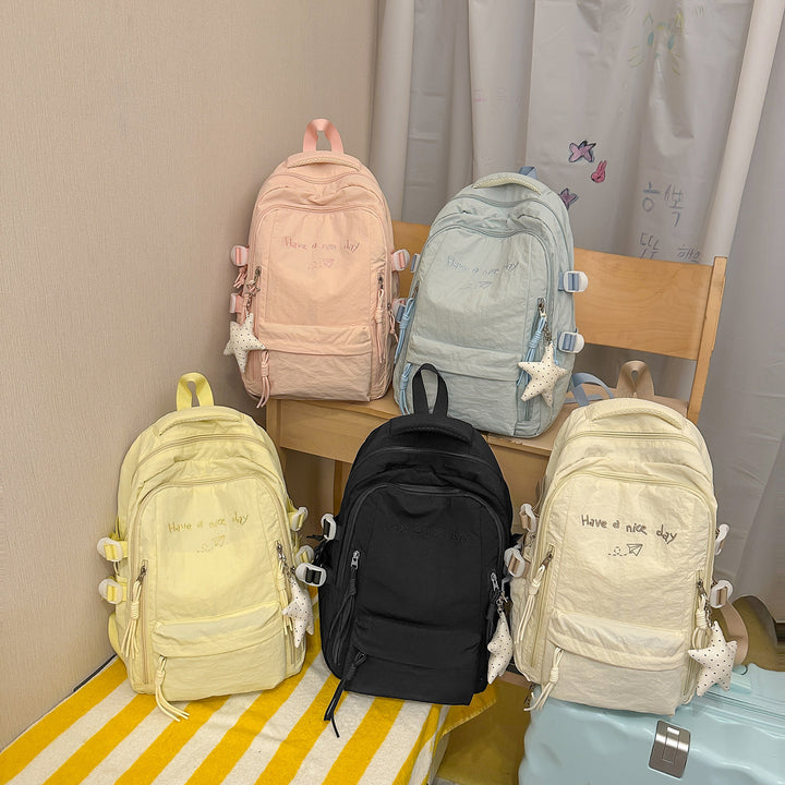 Multi-Taschen Freizeit-Rucksack mit inspirierendem Zitat Karnz