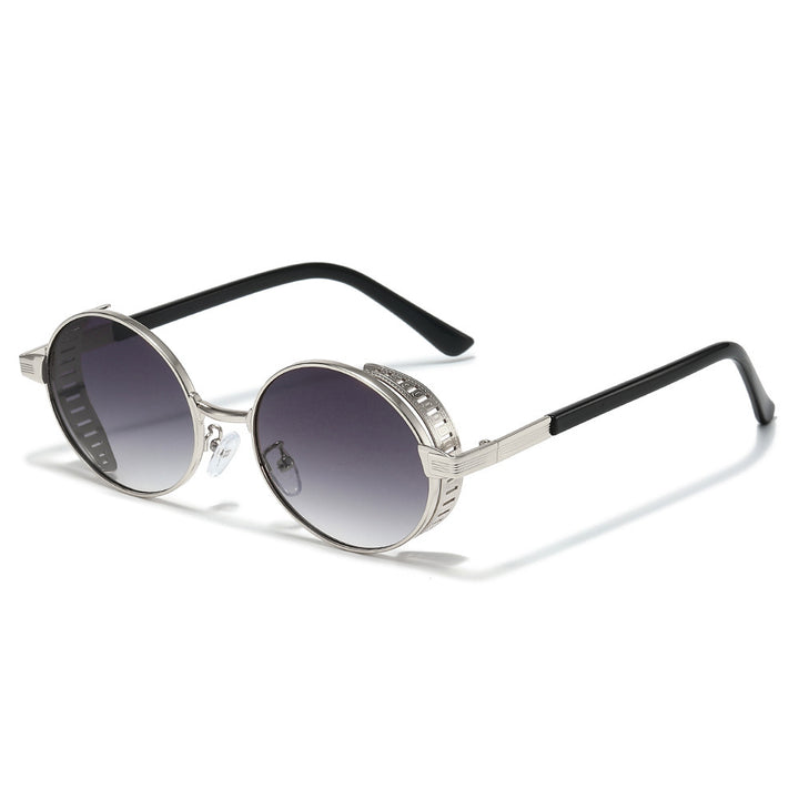 Ultra-moderne runde Rahmen Sonnenbrille Karnz